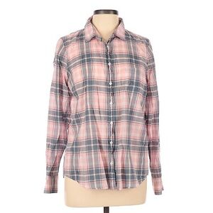J. Crew Pink Plaid Button Down Shirt | Size Small